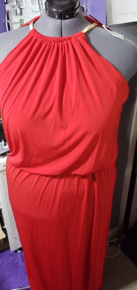 Red gown